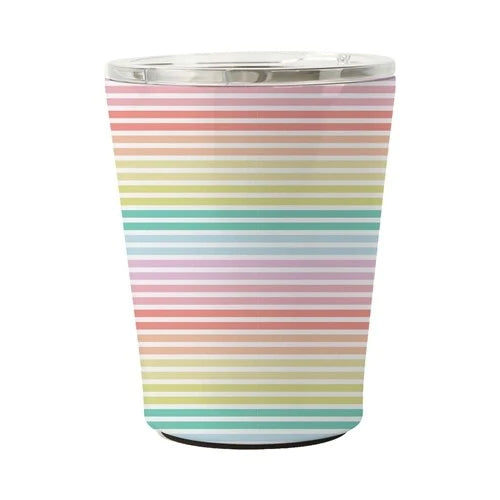 Stainless Coffee Tumbler: Sunset Stripe
