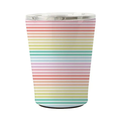 Stainless Coffee Tumbler: Sunset Stripe