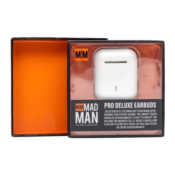 Pro Deluxe Earbuds: White