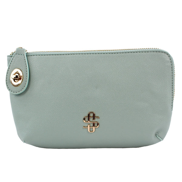 Simply Southern® Lock Wallet Bag: Sage