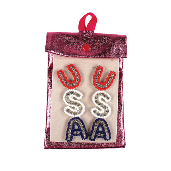 Simply Southern® USA Beaded Earrings