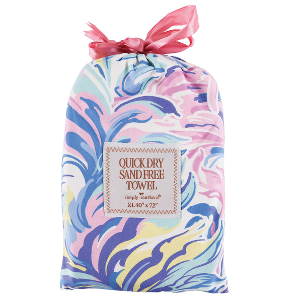 Simply Southern® Quick Dry Beach Towel: Watercolor
