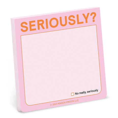 Seriously Sticky Note Pad