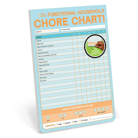 Chore Chart Note Pad
