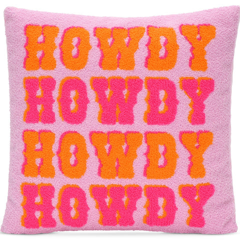 Howdy Chenille Pillow