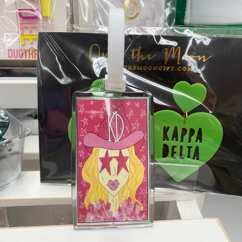 Kappa Delta Girl Acrylic Luggage Tag
