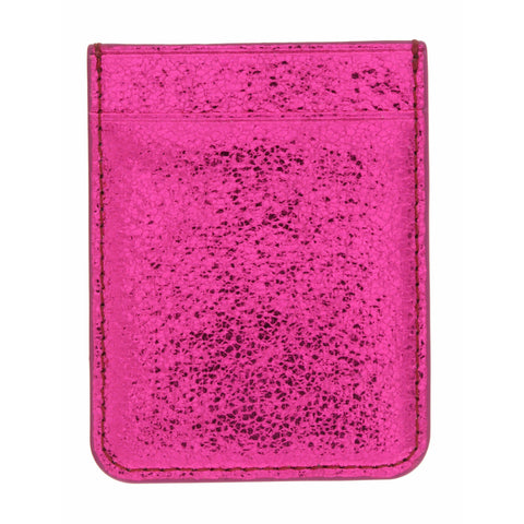 Hot Pink Metallic Phone Wallet