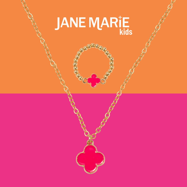 Fun Times Necklace & Ring Set: Clover