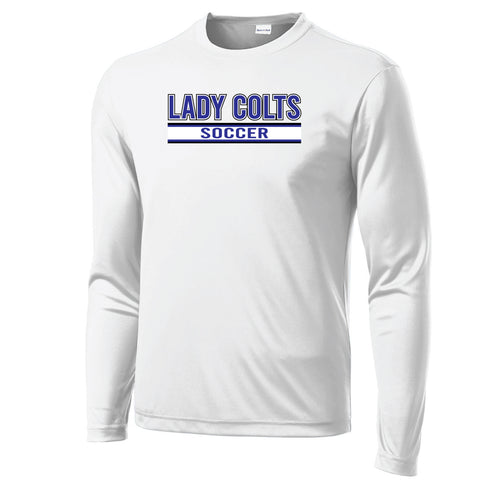 Lady Colts Stripe Long Sleeve Dri-Fit Competitor Tee