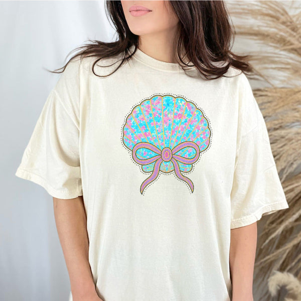 Colorful Clam Comfort Color Tee