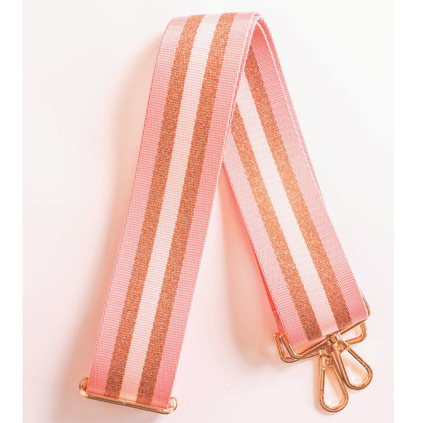 Adjustable Purse Strap: Pink & Rose Gold
