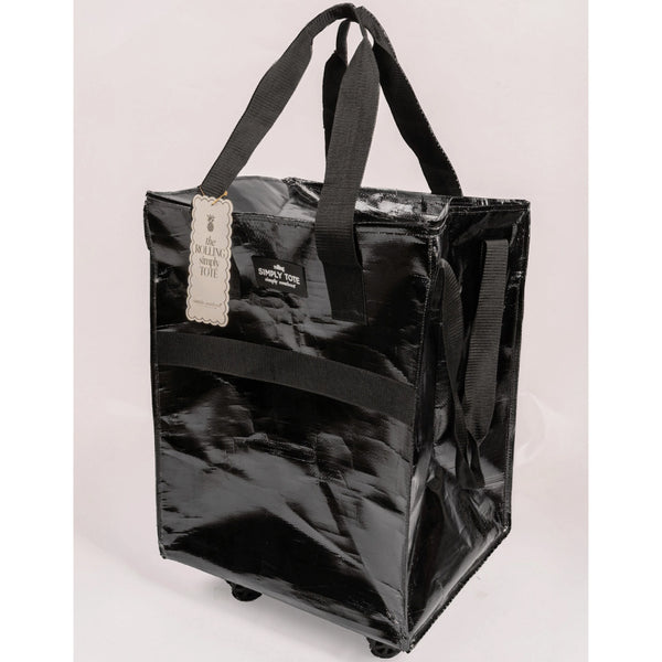 Simply Southern® Rolling Tote: Black