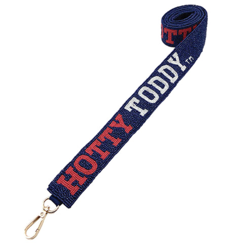 Hotty Toddy Blue Beaded Purse Strap
