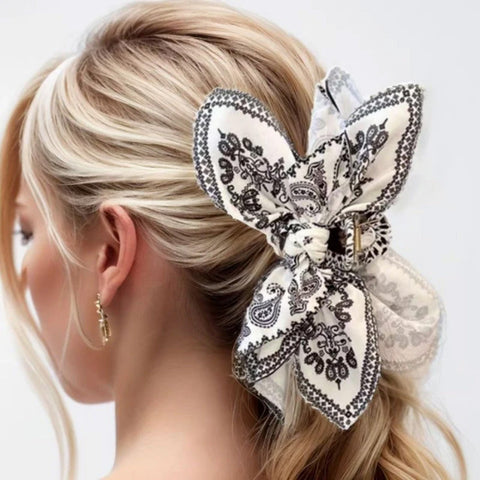 Paisley Boho Vinage Hair Claw Clip