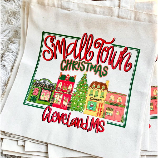 Canvas Cleveland, MS Christmas Tote
