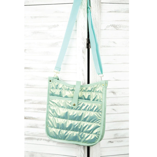 Kennedy Puffy Crossbody Bag Sage