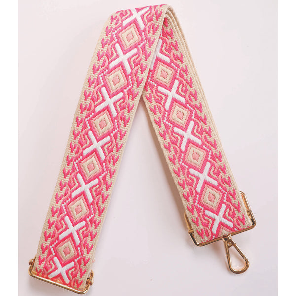 Adjustable Purse Strap: Pink Diamond