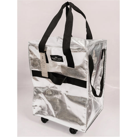 Simply Southern® Rolling Tote: Silver