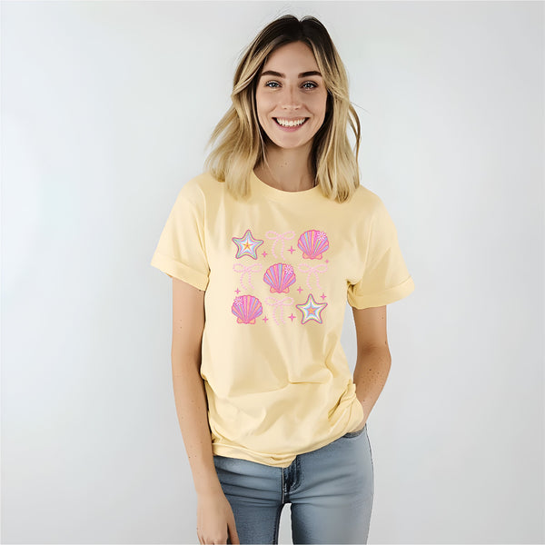 Colorful Shells Comfort Color Tee