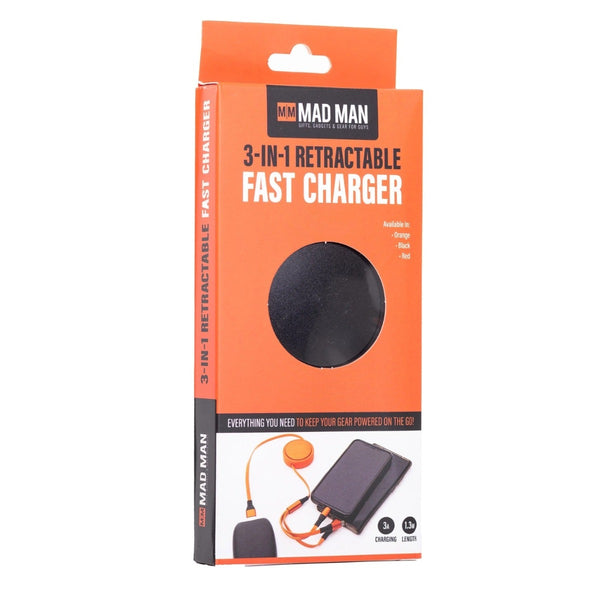 3-in-1 Retractable Fast Charger