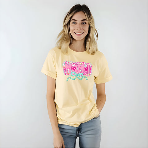 Retro Floral Mama Comfort Color Tee