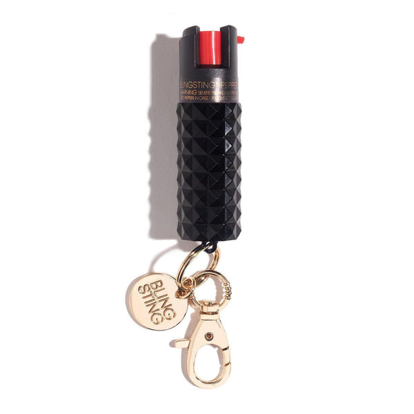 Blingsting® Pepper Spray: Black Metallic (Black Cat)