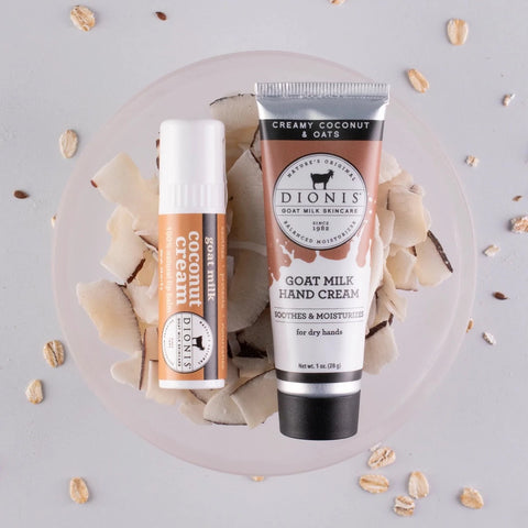 Creamy Coconuts & Oats Lip & Hand Set