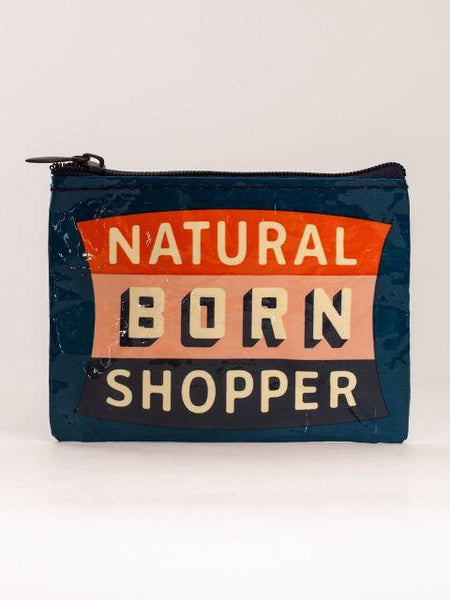 natural born shopper coin purse