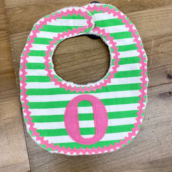 Stripe Ric Rac Bib - O