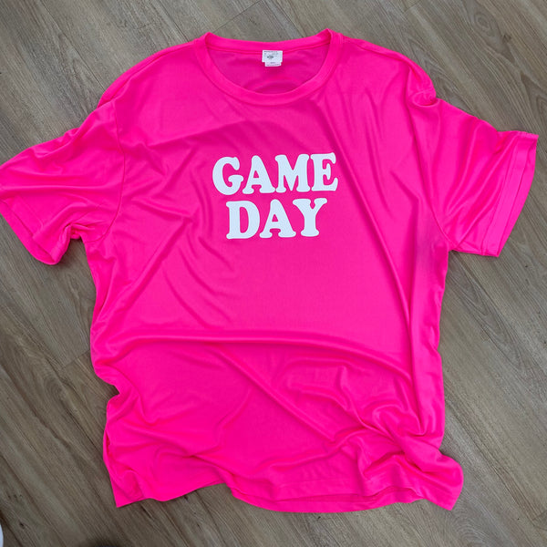 Neon pink dri fit shirt best sale