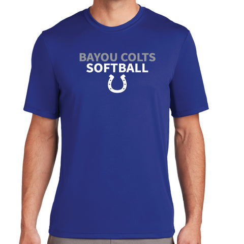 Colts Impact Softball Script Dri-Fit Tee - Short Sleeve