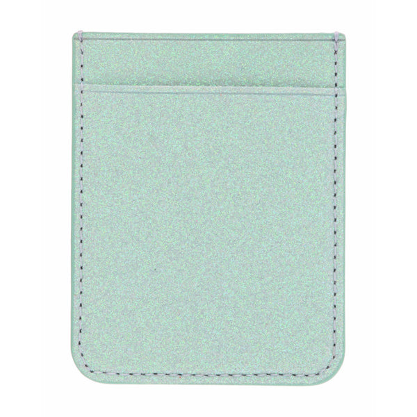 Mint Glitter Phone Wallet
