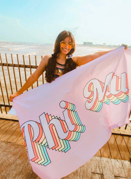 Phi Mu Retro Flag