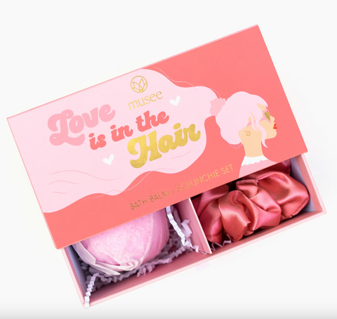 Love Is In The Hair Bath Bomb & Scrunchie Set