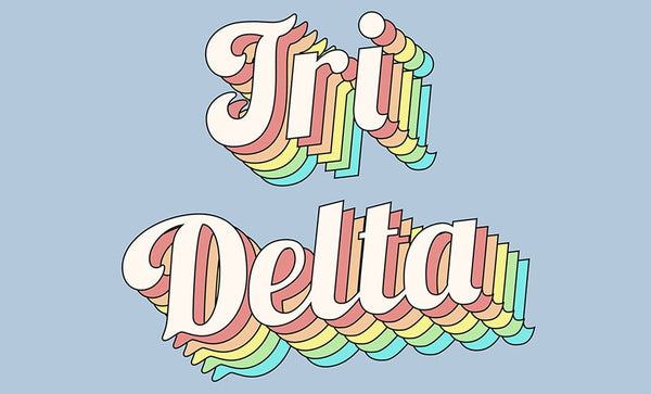 tri delta retro flag