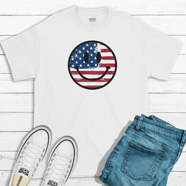 American Smiley Tee