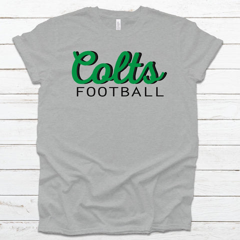 Lee Script Colts Football Tee