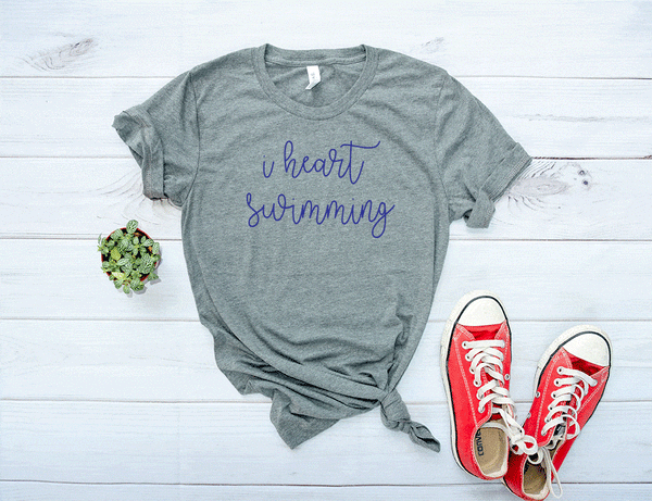 I Heart Swimming Tee