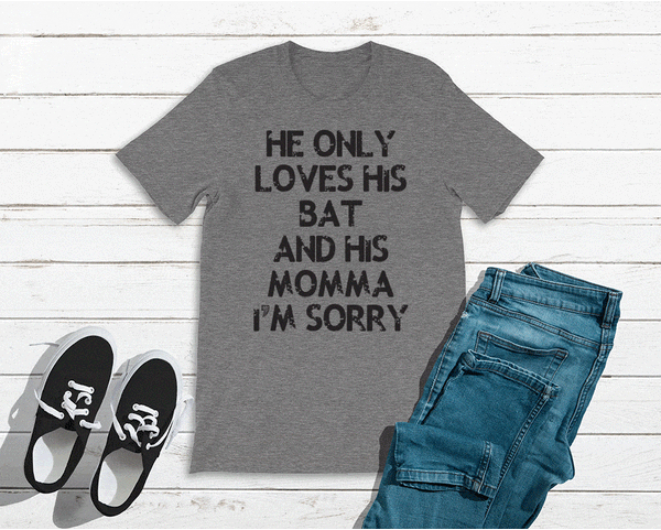 His Bat and His Momma Tee