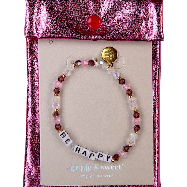 Simply Southern® Simple Bracelet: Be Happy