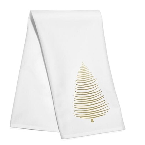 Gold Tree 1 Tea Towel