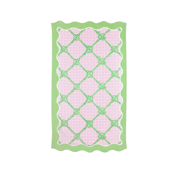 Lilly Pulitzer® Scalloped Beach Towel, Butterfly Trellis