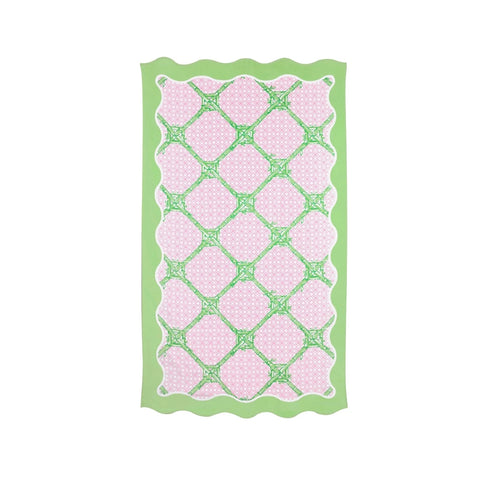 Lilly Pulitzer® Scalloped Beach Towel, Butterfly Trellis