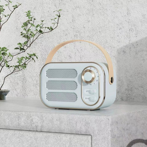 Vintage Bluetooth Speaker: Blue