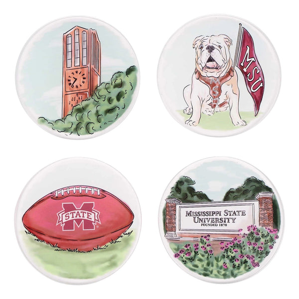 Mississippi State Coaster Set