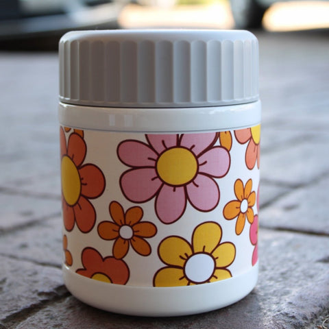 Flower Power Insulated Food Jar