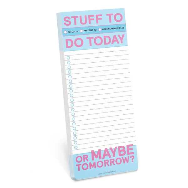 Note For Stuff Stuff To Do Today Note Pad – Heidisonline