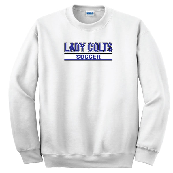 Lady Colts Stripe Soccer Crewneck Sweatshirt