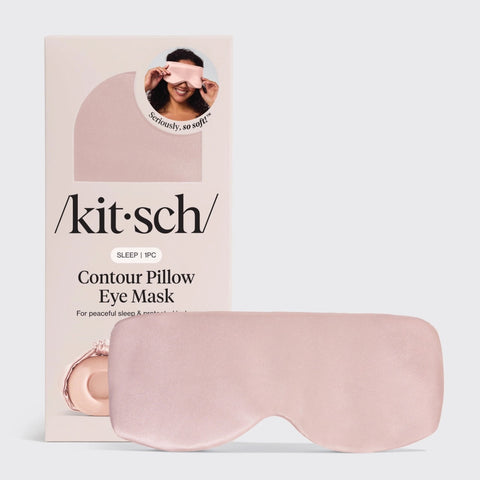 Satin Contour Pillow Eye Mask: Blush