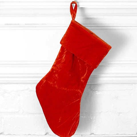 Red Velvet Christmas Stocking